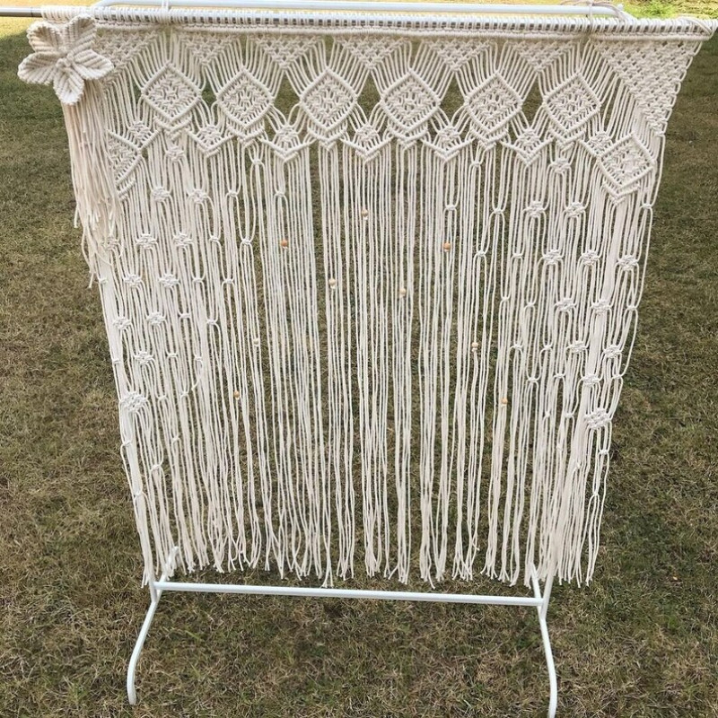 Macrame / Macramé Wall Curtain / Macrame / Macrame / Macrame Door / Tapestry / Curtain / Wall Decoration / wedding backdrop MC#281