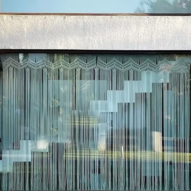 Handmade Beautiful Macrame Curtain For Door or Window, Handmade Macrame Curtain, Room Divider, Wall Hanging  MC#29