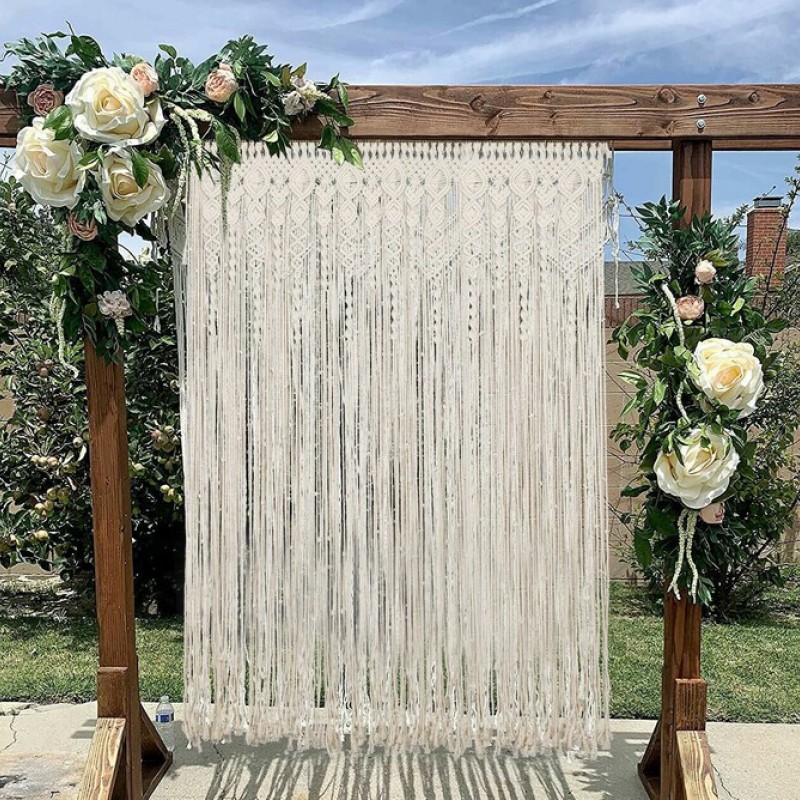 Luxury Handmade Macrame Curtain For Door or Window, Handmade Macrame Curtain, Room Divider, Wall Hanging MC#31
