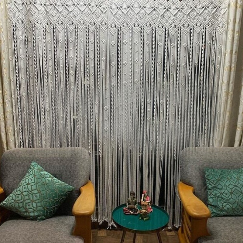 Macramé Wall Curtain / Macrame / Macrame / Macrame Door / Tapestry / Curtain / Wall Decoration  MC#33