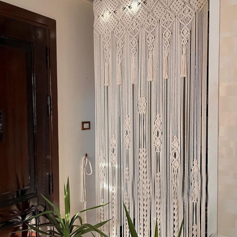 Macramé Wall Curtain / Macrame / Macrame / Macrame Door / Tapestry / Curtain / Wall Decoration MC#35