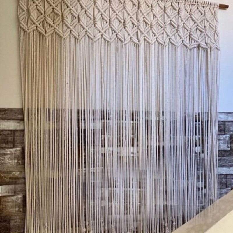 Macrame Curtain For Door or Window, Handmade Macrame Curtain, Room Divider  MC#38