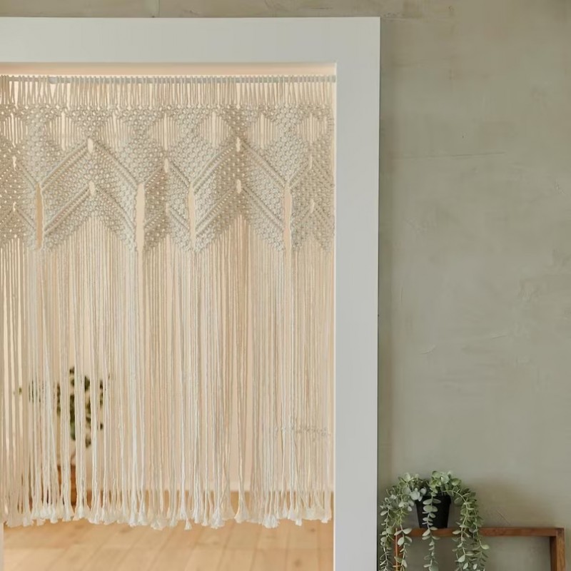 Macrame / Macramé Wall Curtain / Macrame / Macrame / Macrame Door / Tapestry / Curtain / Wall Decoration / Macrame Door Curtain MC#40