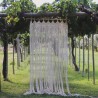 Macrame Curtain, wall hanging Modern geometric woven tapestry Long crochet mural curtain Home decoration latest design curtains MC#043