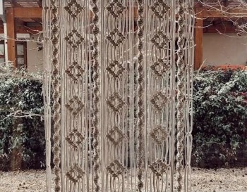 Handmade Wall Curtain / Macrame Boudoir decor/ Macrame Door / Tapestry / Curtain / Wall Decoration / wedding backdrop MC#48