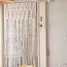 Macrame Boho Handmade Macrame Curtain, wall hanging,Modern geometric woven tapestry,Long crochet mural curtain Home decoration MC#50