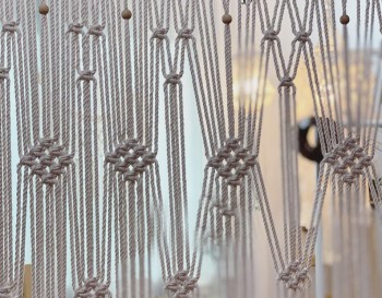 Macrame Beautiful Handmade Macrame Curtain, wall hanging Modern geometric woven tapestry Long crochet mural curtain Home decoration MC#57