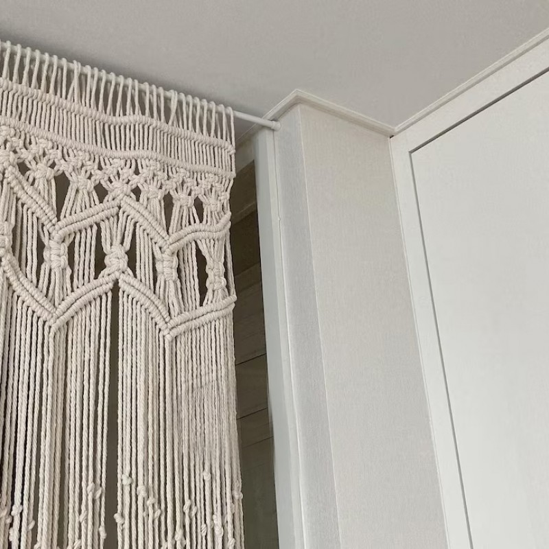 Excellent Handmade Macrame Curtain, wall hanging Modern geometric woven tapestry Long crochet mural curtain Home decoration MC#59