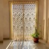 Luxury Macrame Curtain, wall hanging,Modern geometric woven tapestry,Long crochet mural curtain Rustic,Wedding backdrop ,Home decor MC#06