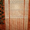 Luxury Macrame Handmade Macrame Curtain, wall hanging Modern geometric woven tapestry Long crochet mural curtain Wedding backdrop Home decor MC#70