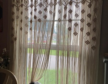 Handmade Macrame / Macramé Wall Curtain / Macrame / Macrame / Macrame Door / Tapestry / Curtain / Wall Decoration / Macrame Door Curtain MC#77