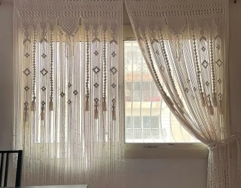 Handmade Macrame / Macramé Wall Curtain / Macrame / Macrame / Macrame Door / Tapestry / Curtain / Wall Decoration / Door CurtainMC#79