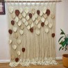 Macrame leaves Curtain / Macramé Wall Curtain / Macrame / Macrame / Macrame Door / Tapestry / Curtain / Wall Decoration / wedding backdrop MC#81