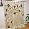 Macrame leaves Curtain / Macramé Wall Curtain / Macrame / Macrame / Macrame Door / Tapestry / Curtain / Wall Decoration / wedding backdrop MC#81