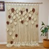 Macrame leaves Curtain / Macramé Wall Curtain / Macrame / Macrame / Macrame Door / Tapestry / Curtain / Wall Decoration / wedding backdrop MC#81