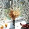 Macramé Wall Curtain , Macrame Macrame window curtain, curtain with leaves, window valance, macrame leaves wall hanging,Boho Curtain MC#84