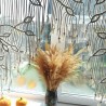 Macramé Wall Curtain , Macrame Macrame window curtain, curtain with leaves, window valance, macrame leaves wall hanging,Boho Curtain MC#84