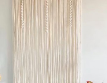 Wall hanging / Modern geometric / Woven tapestry / Macrame Curtain MC#85