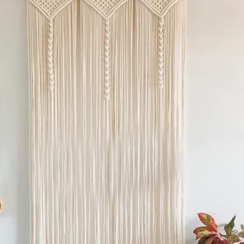 Wall hanging / Modern geometric / Woven tapestry / Macrame Curtain MC#85