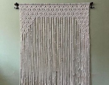 Macrame Curtain / Boudoir decor / Tapestry / Window and Wall Decoration MC#97