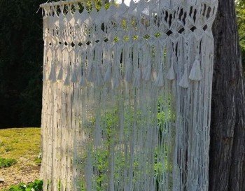 Handmade Macrame Curtain / Boudoir decor / Tapestry / Wall Decoration MC#98